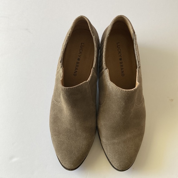 GUC LUCKY 🍀 BRAND Booties Folley Suede Bootie Women’s Size 9M Western Bo… - Picture 4 of 10